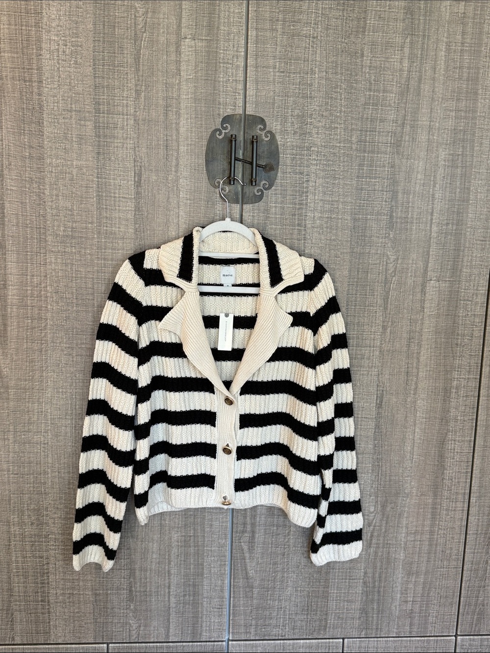 Maeve Greta Polo Cardigan Sweater